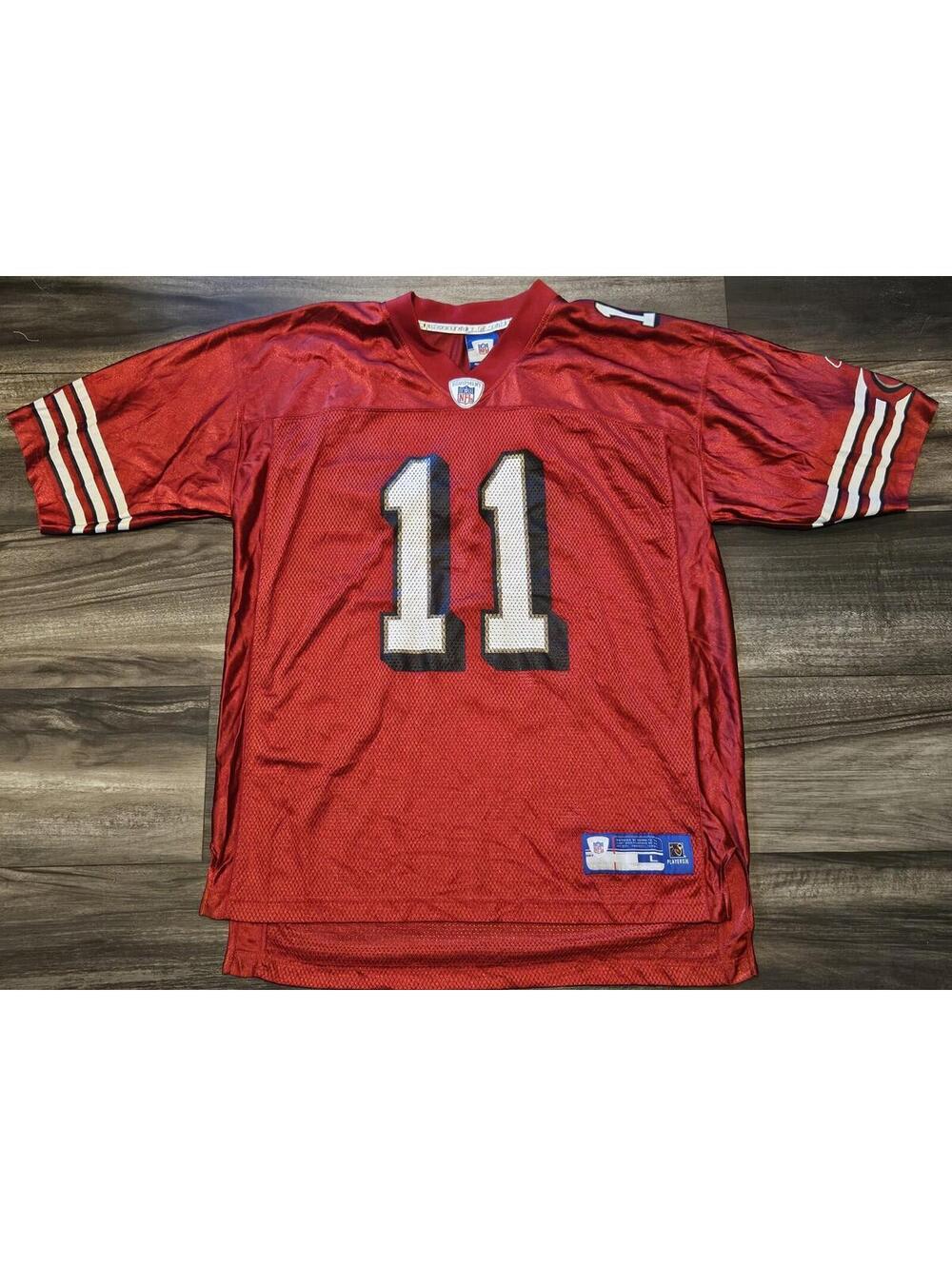 Vintage Alex Smith #11 Reebok NFL San Francisco 49ers Jersey Men's Large Red